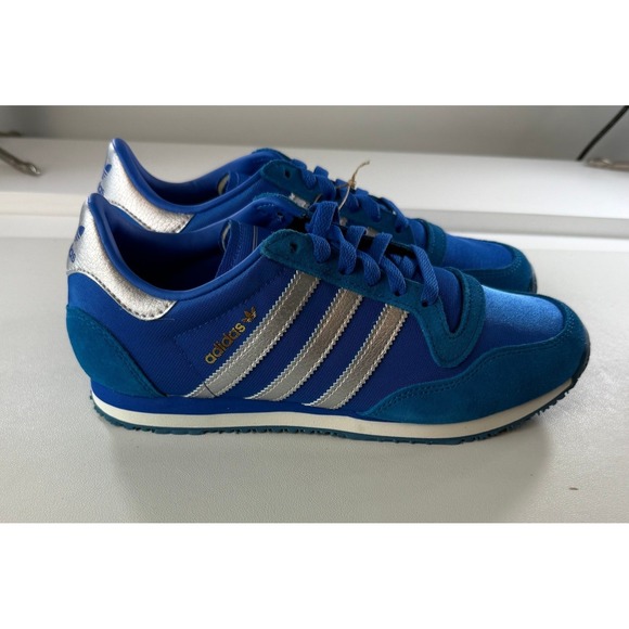 Adidas Galaxy OG Blue Silver Running Sneakers GZ2357 Mens 6.5 Womens 7.5 NWB - Picture 5 of 9